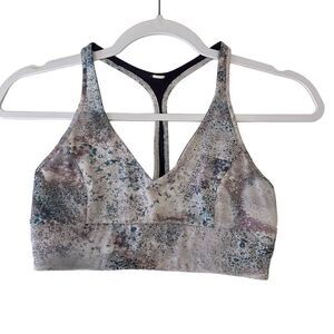 Lululemon Retreat Bra Women’s 6 Sugar Crush Multi Activewear Yoga Stretch